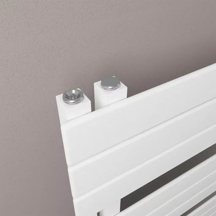 Eastbrook Helmsley 800 x 500 Towel Rail Matt White