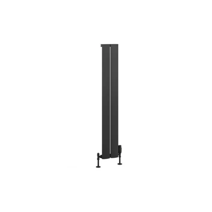 Eastbrook Malmesbury 1200 x 185 Aluminium Radiator Matt Anthracite