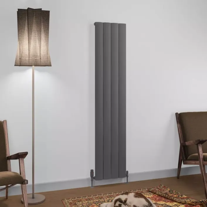 Eastbrook Tordino 1800 x 375 Aluminium Radiator Matt Anthracite