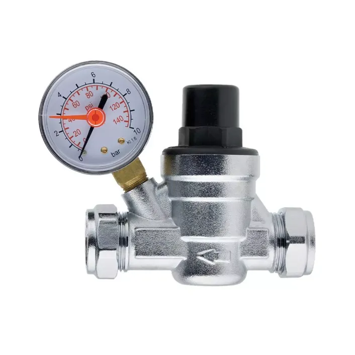 Eastbrook Pressure Reducing Valve 15mm x 15mm Silver Silver
