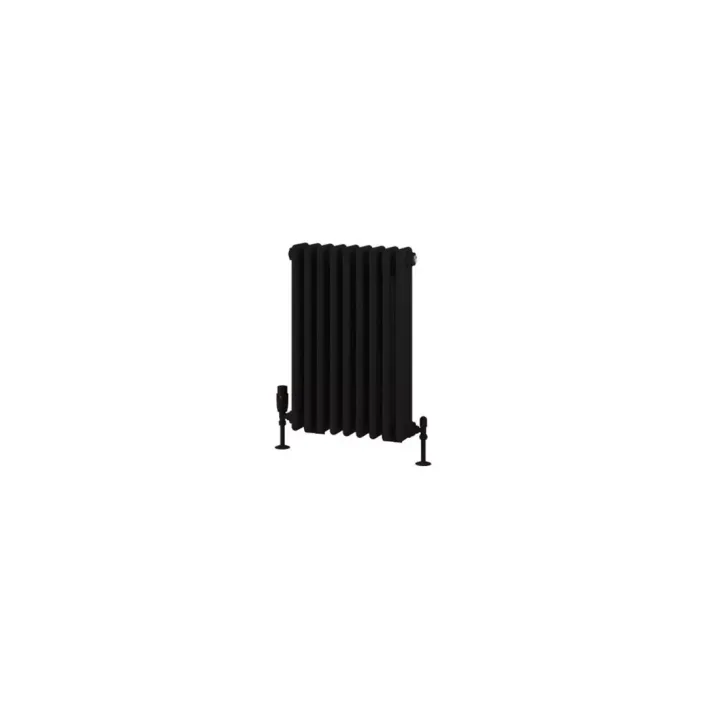 Eastbrook Rivassa 3 Column Radiator 600 x 428mm Matt Black