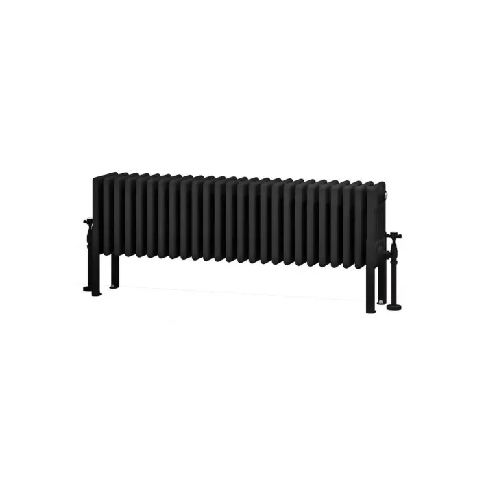 Eastbrook Imperia 6 Column Radiator 300 x 1145mm Matt Black
