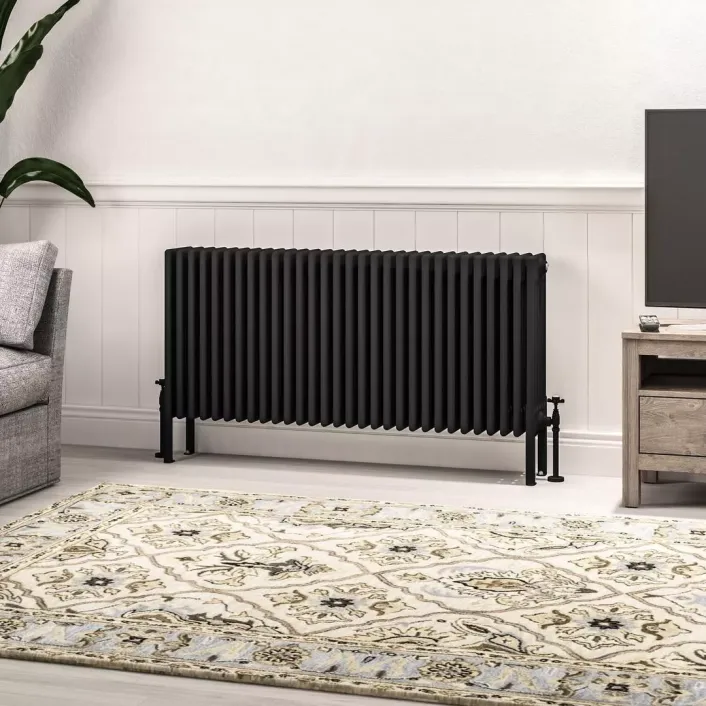 Eastbrook Imperia 6 Column Radiator 600 x 1370mm Matt Black