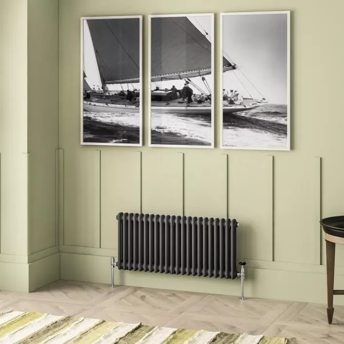 Eastbrook Imperia 2 Column Radiator 450 x 1010mm Matt Anthracite