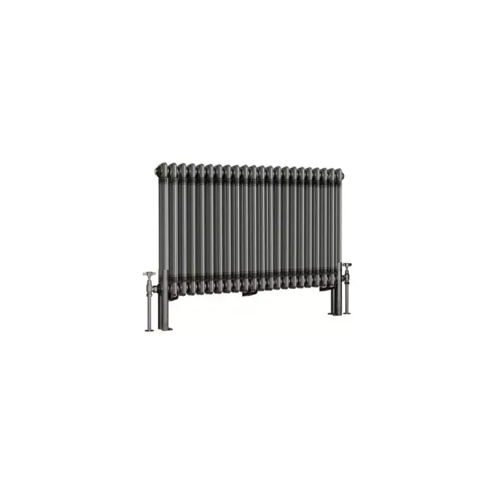 Eastbrook Imperia 2 Column Radiator 600 x 1010mm Bare Metal