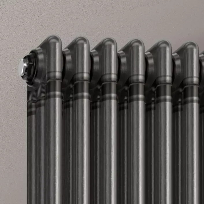 Eastbrook Imperia 3 Column Radiator 1800 x 380mm Bare Metal
