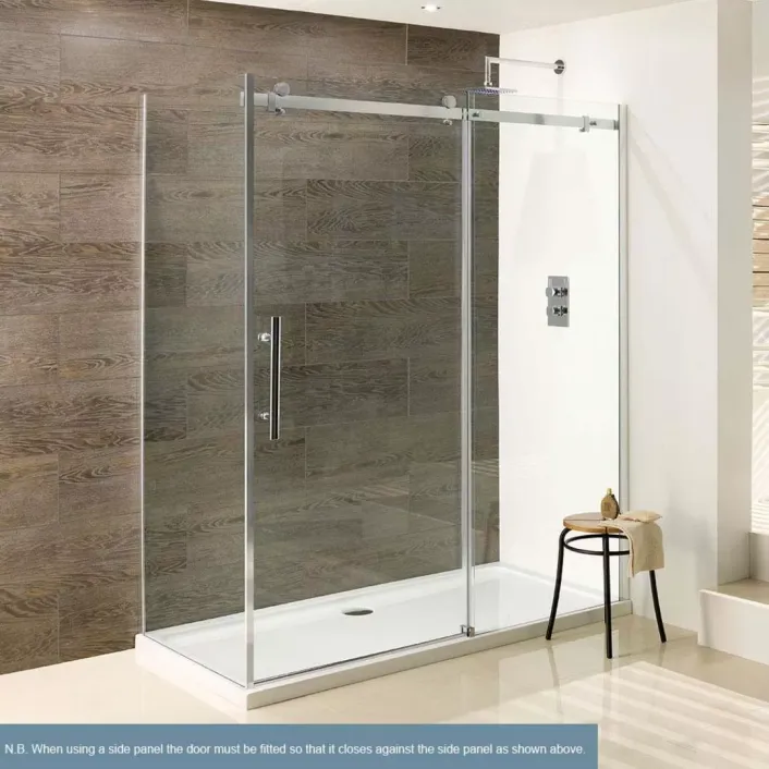 Eastbrook Vanguard 10mm 2000mm x 1100mm Slider Shower Door - Chrome