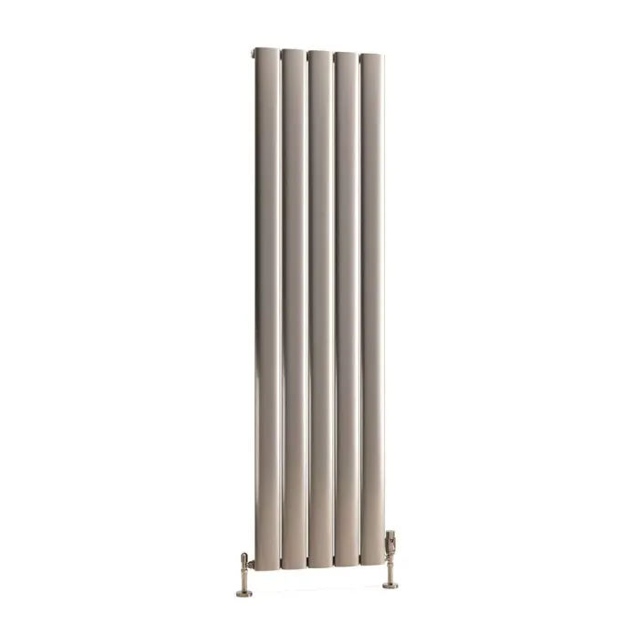 Eastbrook Malmesbury 1800 x 470 Aluminium Radiator Silver Effect