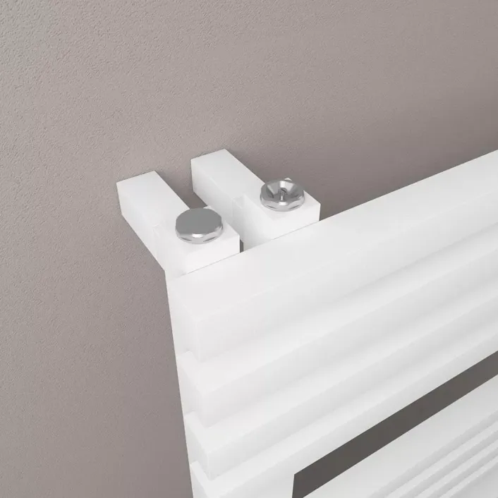 Eastbrook Reinbach 1200 x 600mm Towel Rail Matt White