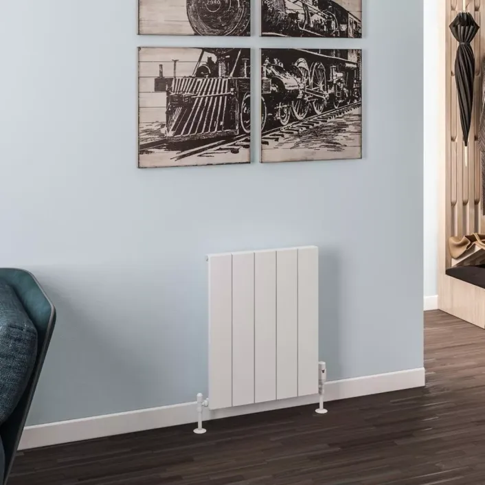 Eastbrook Rosano 600 x 470 Aluminium Radiator Matt White