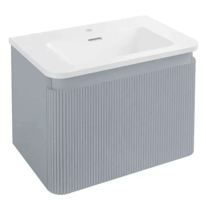 Eastbrook Belice Fluted 60 Wall Hung Unit - Grey
