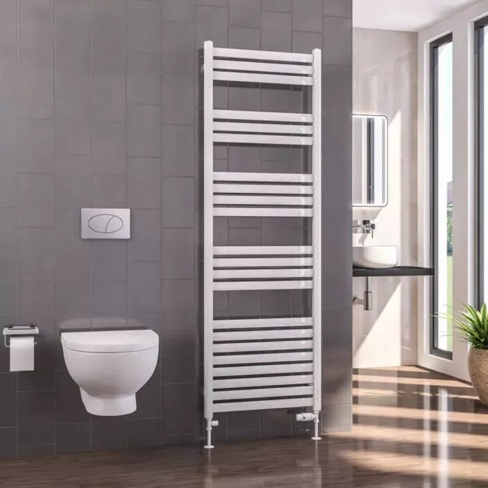Eastbrook Defford 1800 x 600mm Towel Rail Gloss White