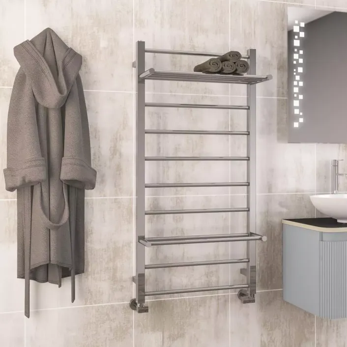 Eastbrook Velino Stainless Steel Towel Rail 1200 x 600 Mirror Polished