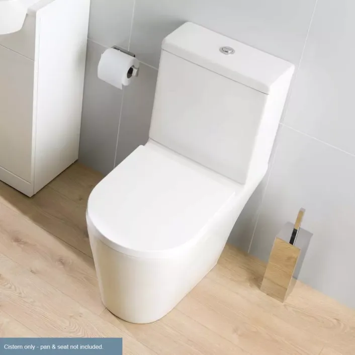 Eastbrook Metro Short Projection Cistern with Fittings - White