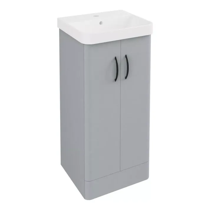 Eastbrook Cavone II 40CM 2 Door Basin Vanity Unit - Grey