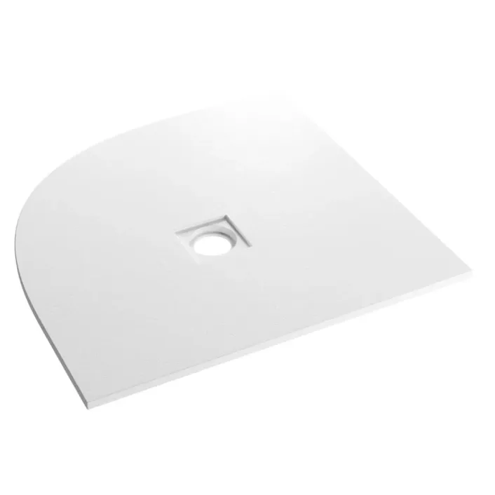 Eastbrook Crossland 800x800mm Quad Shower Tray with Slate Finsih - White