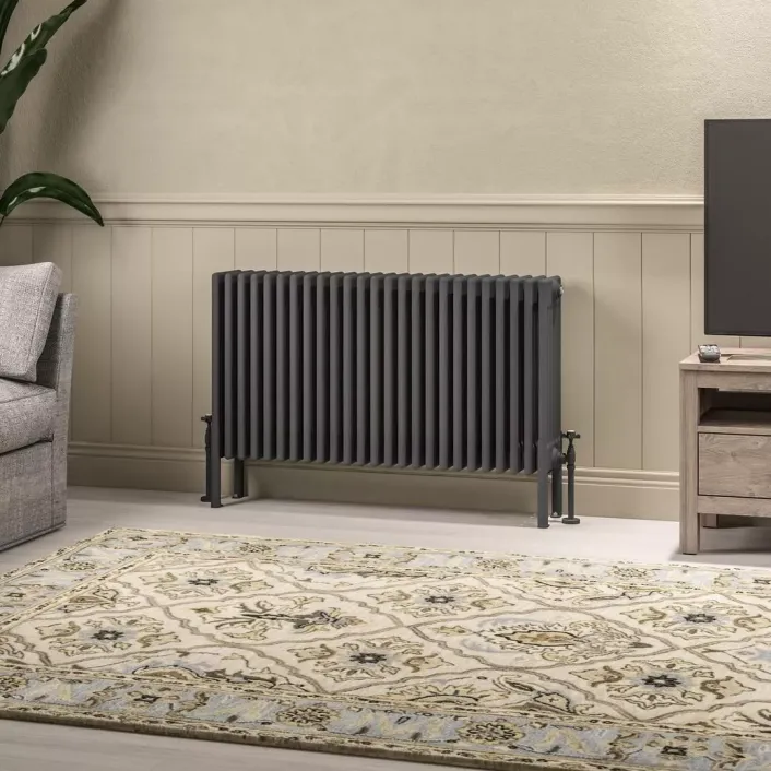 Eastbrook Imperia 6 Column Radiator 600 x 1145mm Matt Anthracite
