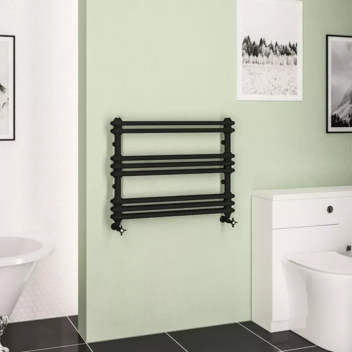 Eastbrook Imperia 2 Column Multirail 612 x 800mm Matt Black