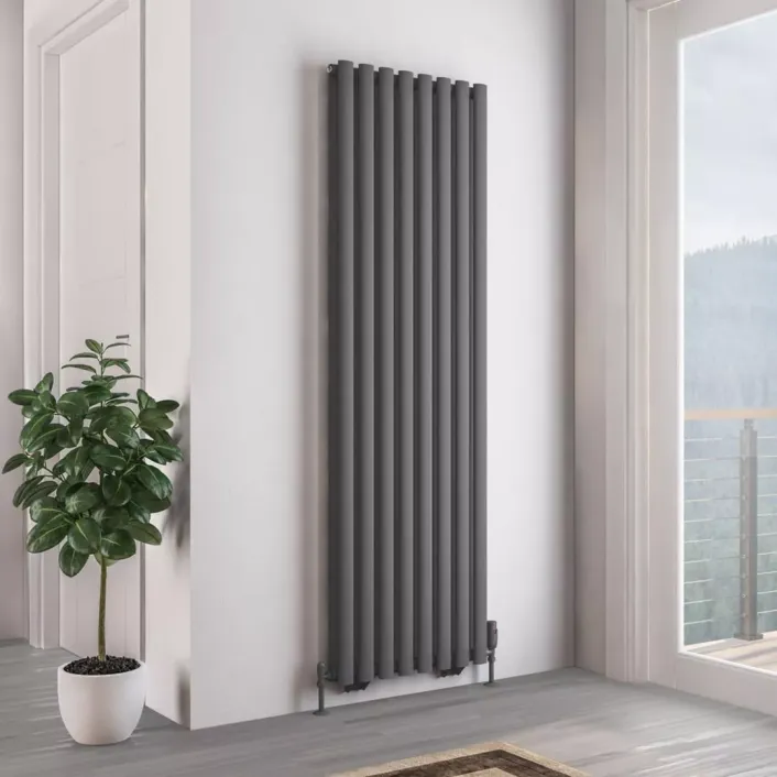 Eastbrook Tunstall Double 1800 x 560 Radiator Matt Anthracite