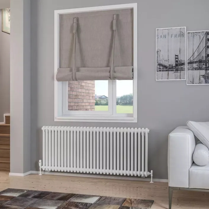 Eastbrook Rivassa 2 Column Radiator 600 x 1460mm Gloss White