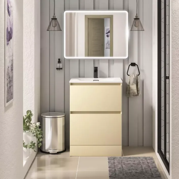 Eastbrook Badbury 60cm Floorstanding Drawer Vanity Unit - Sahara