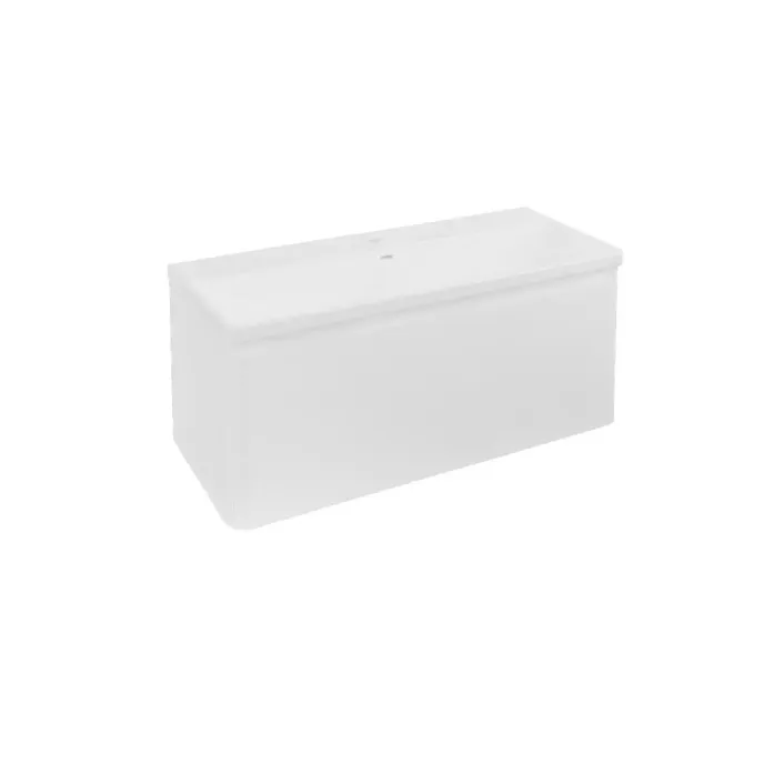 Eastbrook Grovely 100cm Wall Hung Vanity Unit - High Gloss White
