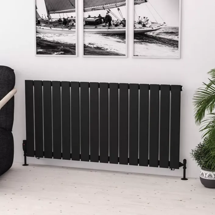 Eastbrook Warrington 600 x 1212 Radiator Type10 Matt Black