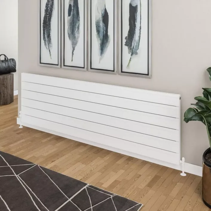 Eastbrook Berkeley 603 x 2000 Aluminium Radiator Matt White