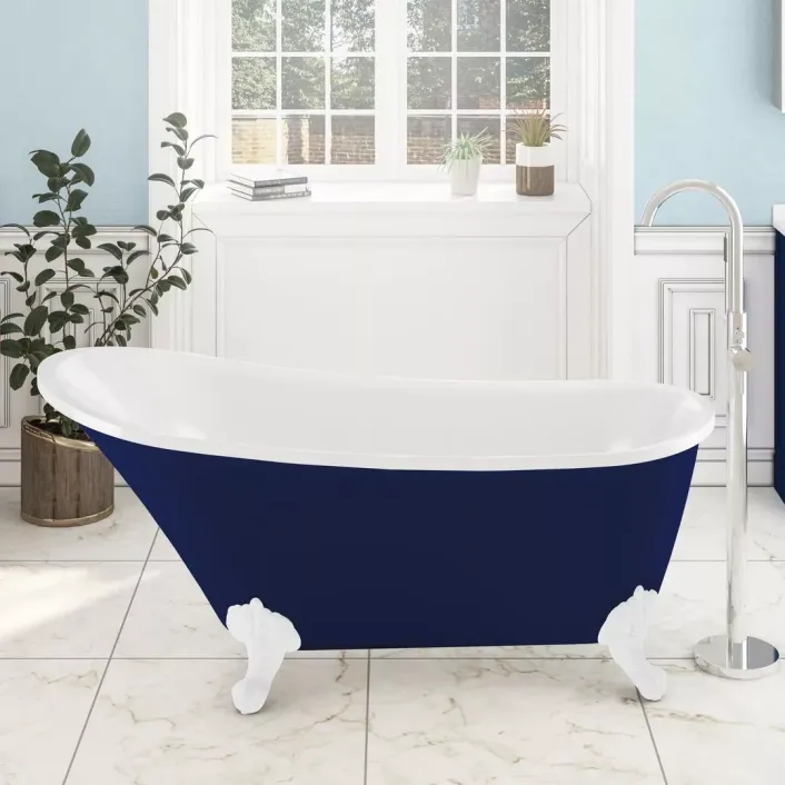 Eastbrook Richmond 1620 x 690 x 760mm (430mm Depth) Freestanding Bath - Blue