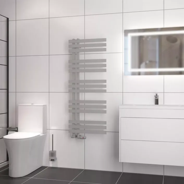 Eastbrook Hurley 1200 x 500 Towel Rail Matt Grey