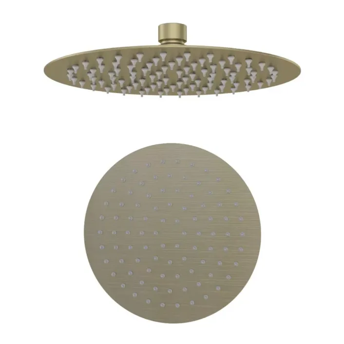 Eastbrook 8" (200mm) Round Fixed Over Head Shower Head - Brushed Brass