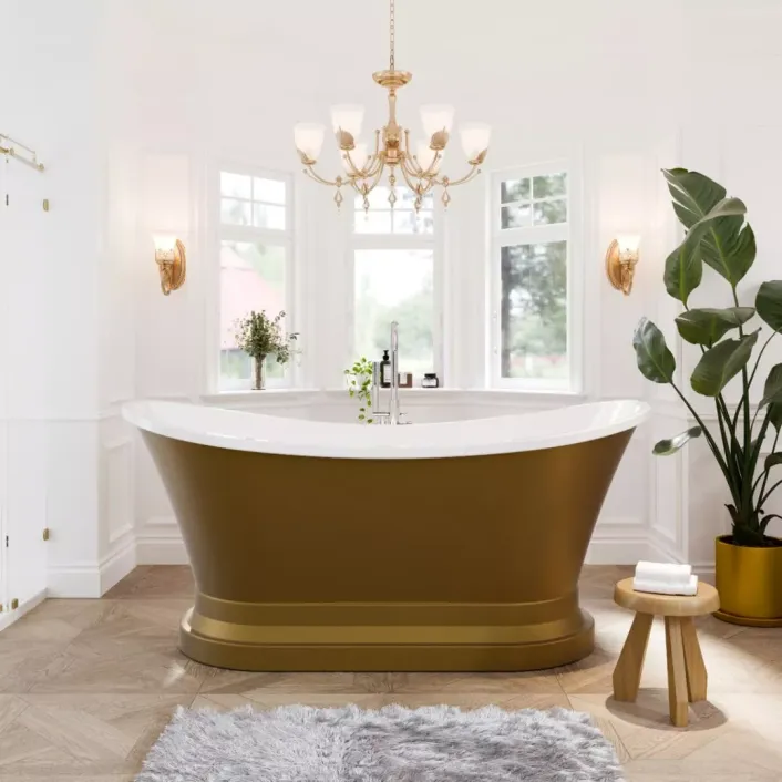 Eastbrook Chesham 1524 x 813mm Freestanding Bath - Matt Copper