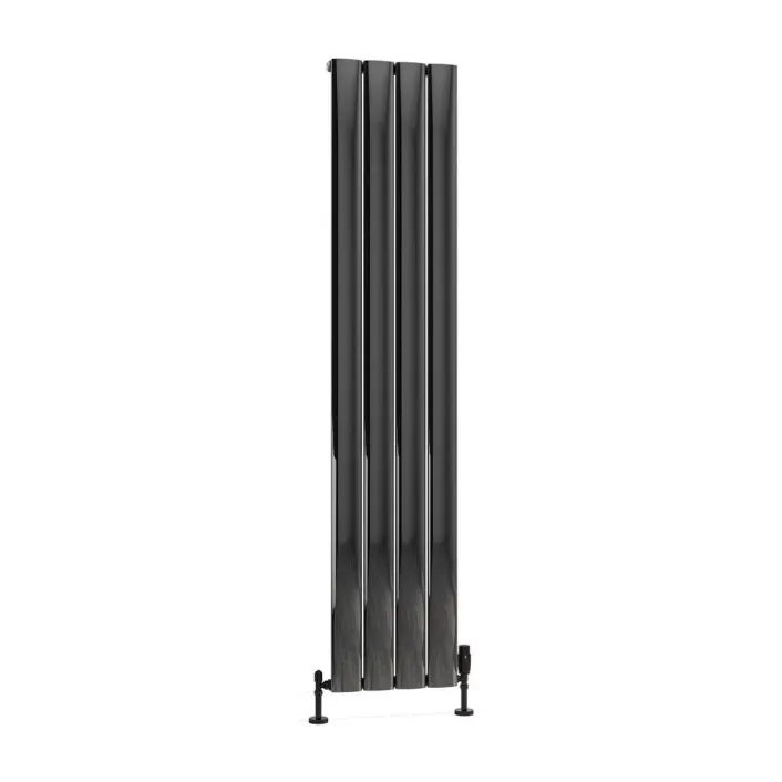 Eastbrook Malmesbury 1800 x 375 Aluminium Radiator Black Effect