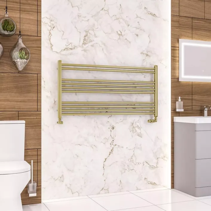 Eastbrook Wendover Straight Multirail 600 x 1200 Brushed Brass