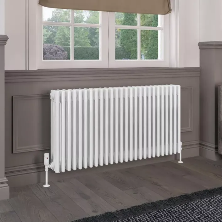 Eastbrook Rivassa 4 Column Radiator 600 x 1190mm Gloss White