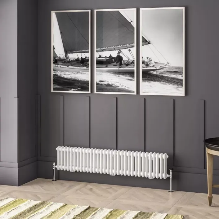 Eastbrook Imperia 2 Column Radiator 300 x 1460mm Gloss White