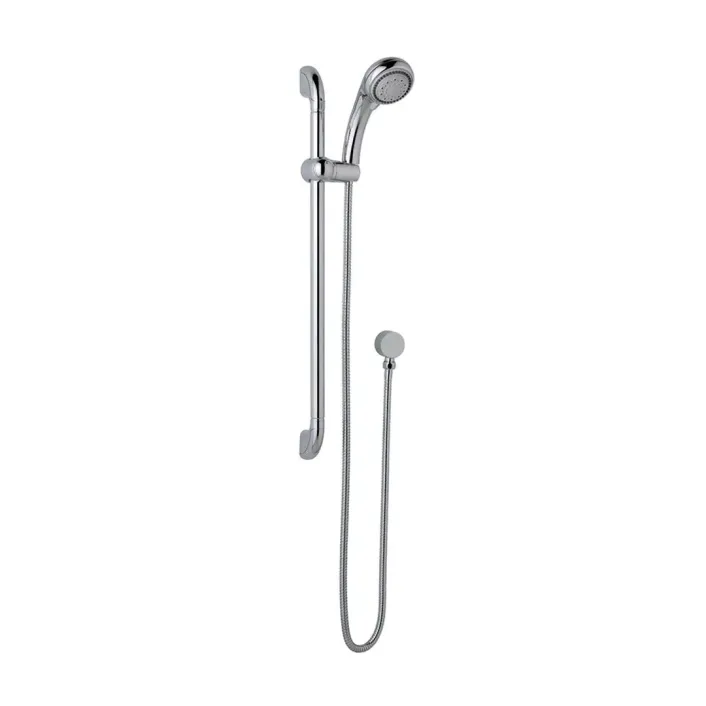 Eastbrook 540mm Tall Curved Sliding Riser Kit with Multiple Function Shower Handset, Hose & Outlet Elbow - Chrome