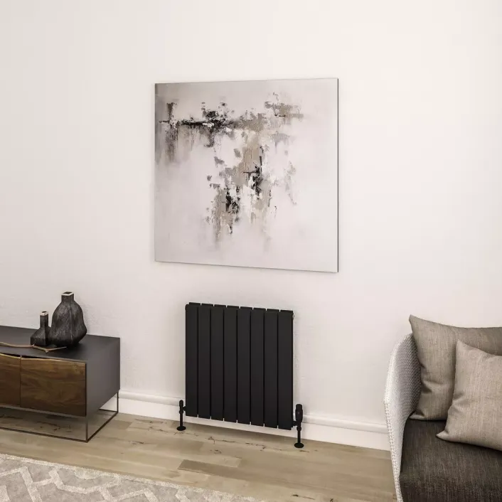 Eastbrook Addington II Radiator 600 x 596 Type20 Matt Black