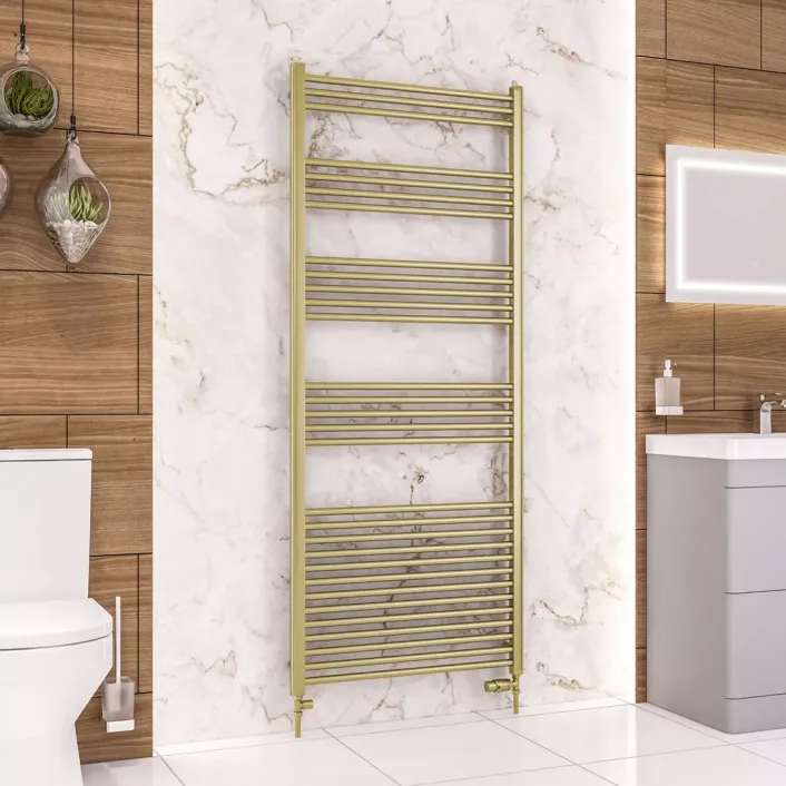 Eastbrook Wendover Straight Multirail 1800 x 750 Brushed Brass