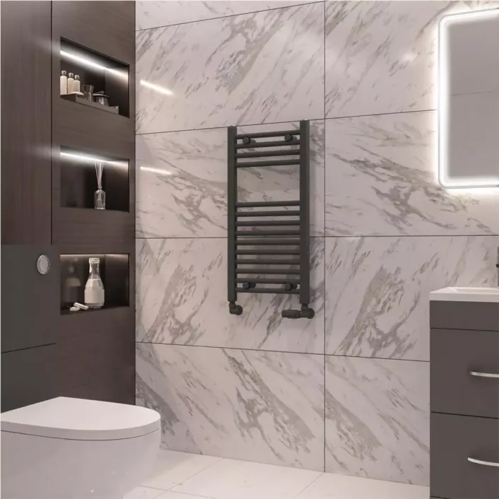 Eastbrook Wingrave 800 x 400 Straight Multirail Matt Anthracite