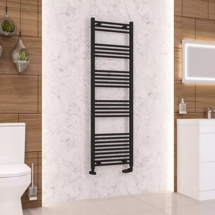 Eastbrook Wendover Straight Multirail 1600 x 500 Matt Black