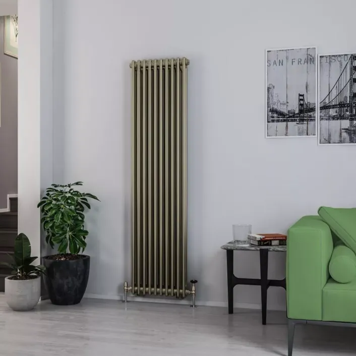 Eastbrook Rivassa 2 Column Radiator 1800 x 473mm Bronze Effect