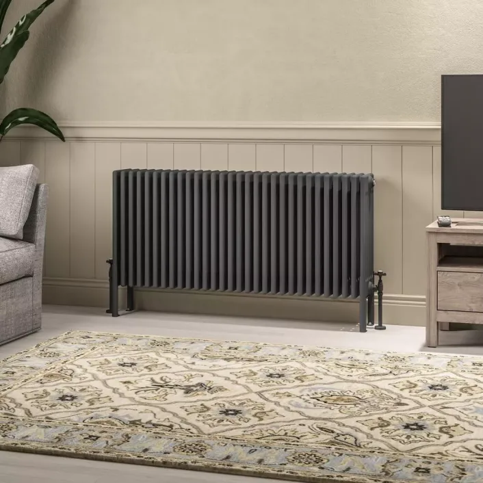 Eastbrook Imperia 6 Column Radiator 600 x 1370mm Matt Anthracite