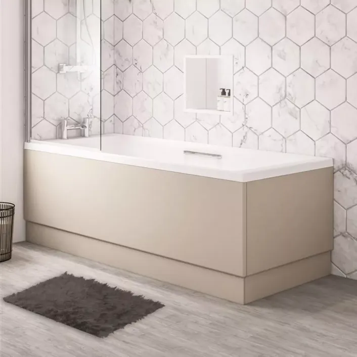 Eastbrook Diamante 800 End Panel 800 x 450-575mm - Cashmere