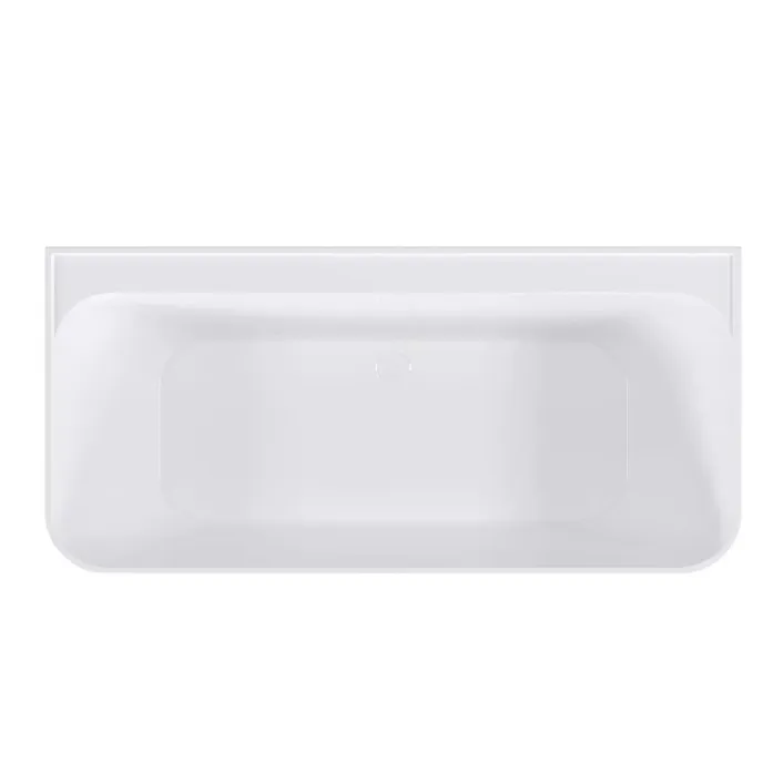Eastbrook Brockland Sqaure 1600 x 750 x 600mm (430mm Depth) Freestanding Bath - Gloss White