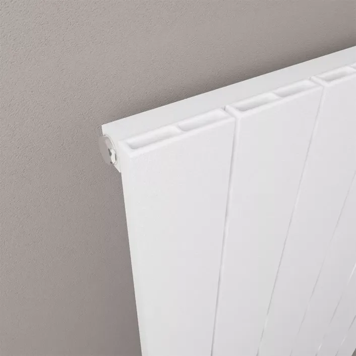 Eastbrook Rosano 600 x 280 Aluminium Radiator Matt White