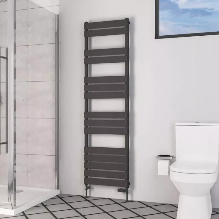 Eastbrook Deddington 1800 x 500 Towel Rail Matt Anthracite