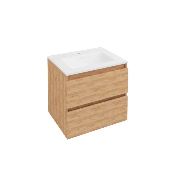 Eastbrook Olympia 60cm Wall Hung Drawer Unit Warm Oak