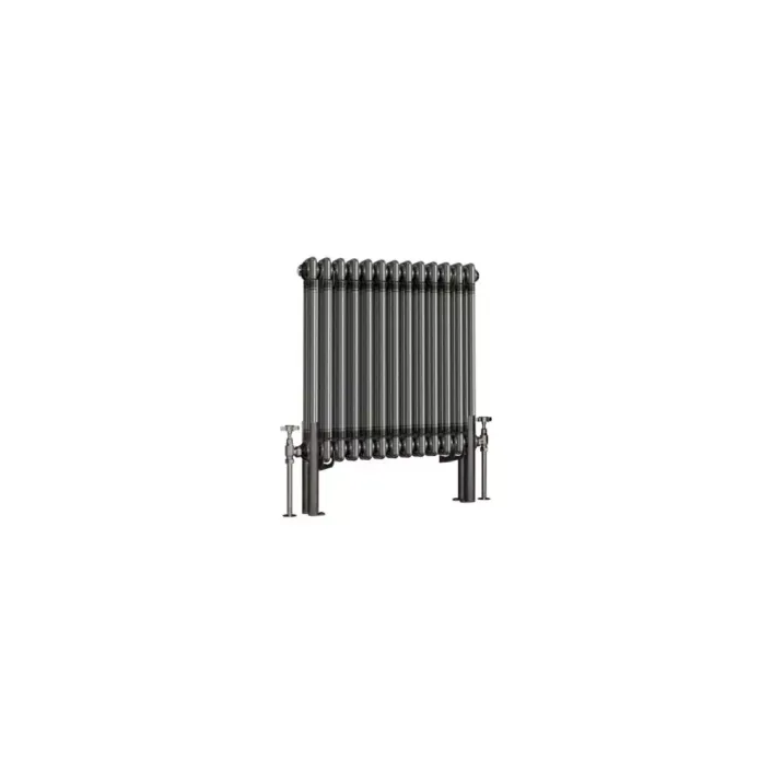 Eastbrook Imperia 2 Column Radiator 600 x 605mm Bare Metal