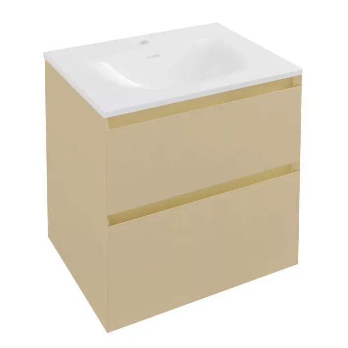 Eastbrook Badbury 60cm Wall Hung Unit 2 Drawer Linen